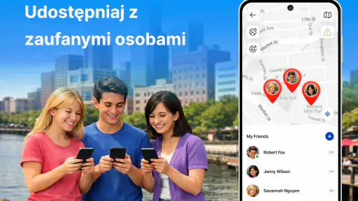 Lokalizator GPS: Udostępnianie screenshot