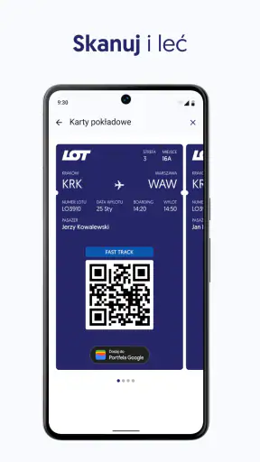 LOT: bilety lotnicze | odprawa screenshot