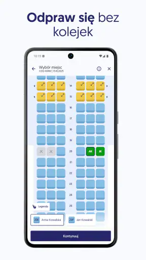 LOT: bilety lotnicze | odprawa screenshot