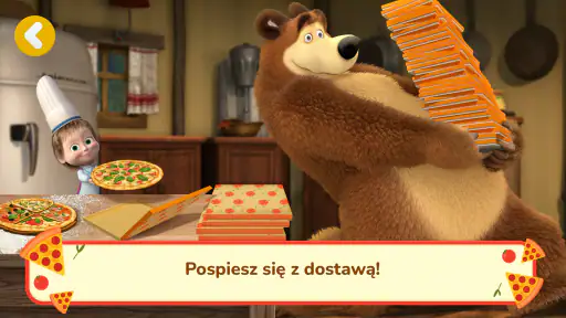 Masza i Niedźwiedź: Pizza screenshot