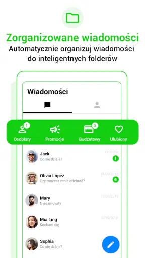 Messenger SMS wiadomości emoji screenshot