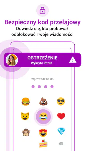 Messenger SMS wiadomości emoji screenshot