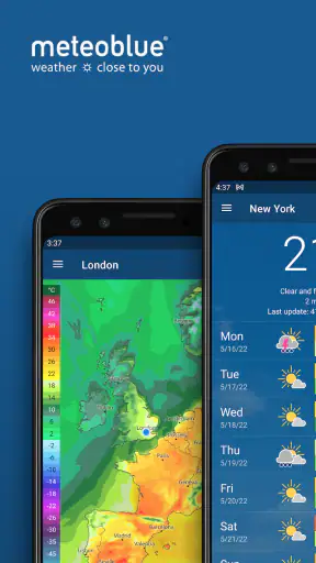Pogoda, radar i mapy meteoblue screenshot