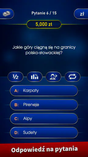 Milionerzy 2026 Polski Quiz screenshot