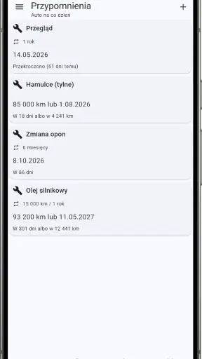 Moje auto: Dziennik paliwa screenshot