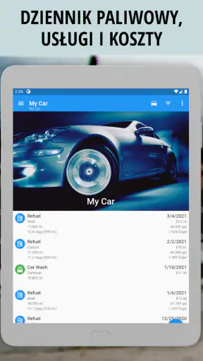 Moje auto: Dziennik paliwa screenshot
