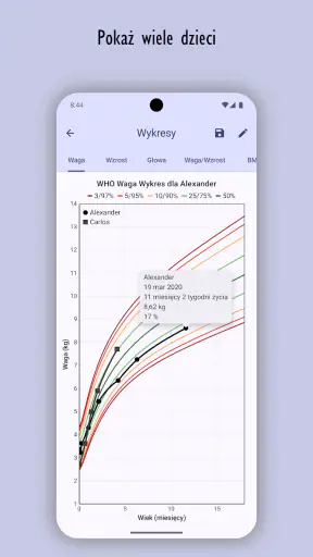 Monitor Wzrostu Dziecka screenshot
