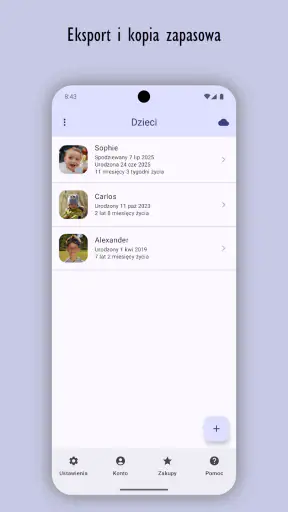 Monitor Wzrostu Dziecka screenshot