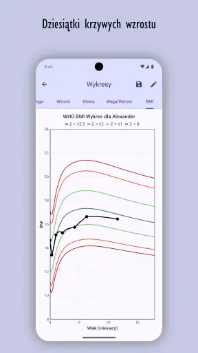 Monitor Wzrostu Dziecka screenshot