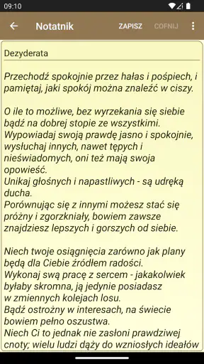 Notatnik screenshot