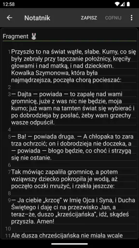 Notatnik screenshot