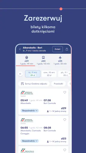 Omio: Pociąg, bus i samolot screenshot