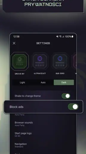 Opera GX: Przeglądarka Graczy screenshot