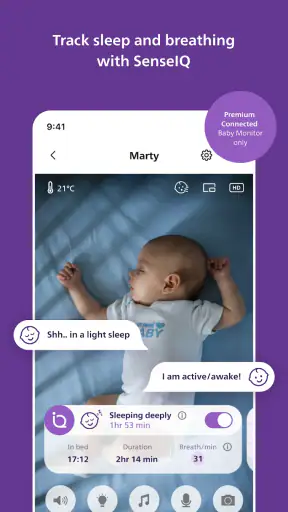Philips Avent Baby Monitor+ screenshot