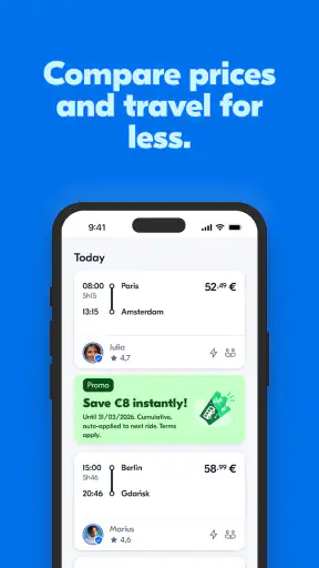 Podróżuj lepiej z BlaBlaCar screenshot