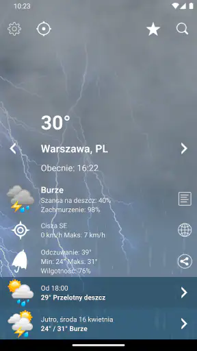 Pogoda Polska XL PRO screenshot