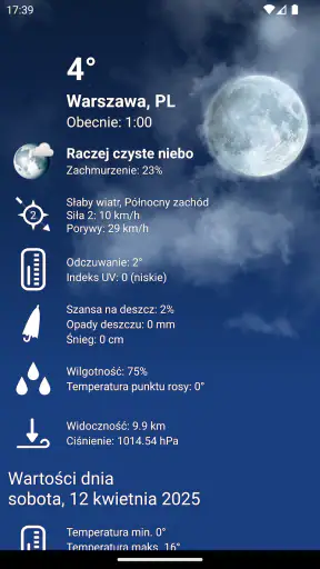Pogoda Polska XL PRO screenshot