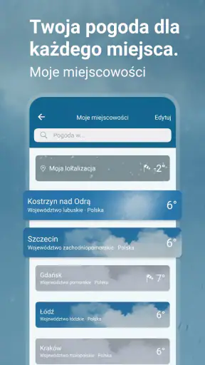 Pogoda & Radar - opady i burze screenshot