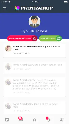 ProTrainUp screenshot