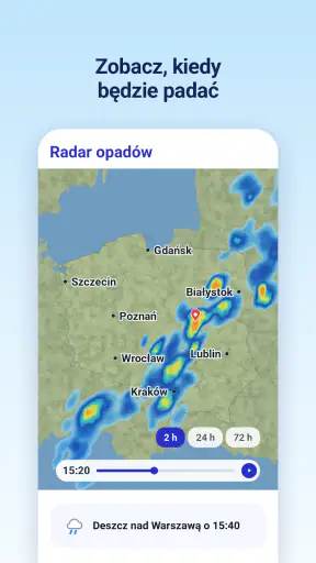 Radar opadów - Pogoda 14 dni screenshot