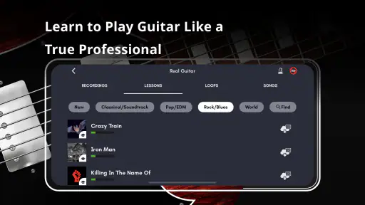 Real Guitar: grać na gitarze screenshot