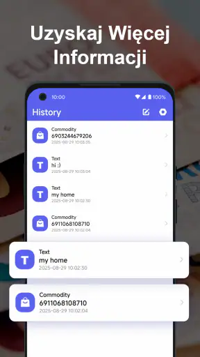 Skaner kodów QR screenshot