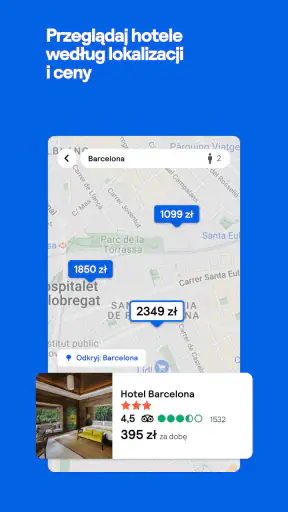 Skyscanner loty hotele auta screenshot