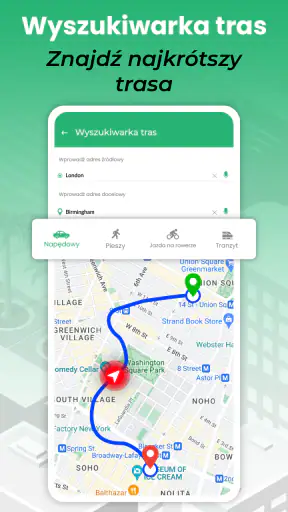 Trasa Mapa Nawigacja ścieżka screenshot