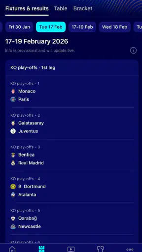 UEFA Champions League Official screenshot
