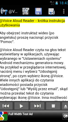 @Voice: Czytanie Tekstu Głosem screenshot