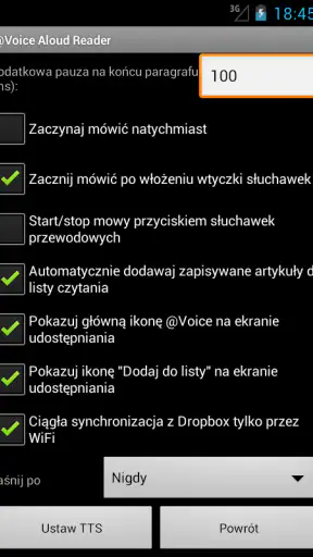 @Voice: Czytanie Tekstu Głosem screenshot