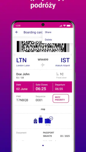Wizz Air – Rezerwuj Loty screenshot
