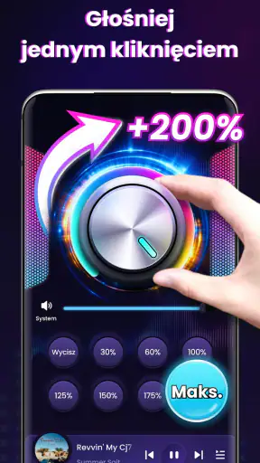 Wzmacniacz głośności i dźwięku screenshot
