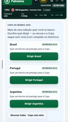 38Brasileirão - Modo Treinador screenshot