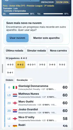 38Brasileirão - Modo Treinador screenshot