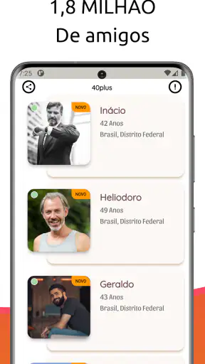 40Plus bate-papo sênior namoro screenshot