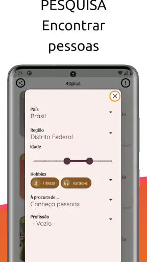 40Plus bate-papo sênior namoro screenshot
