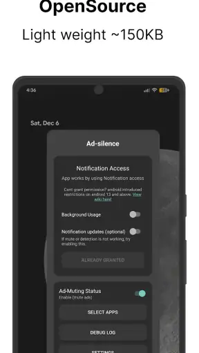 Ad-silence - OpenSource screenshot