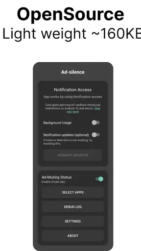Ad-silence - OpenSource screenshot