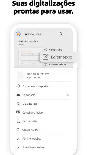 Adobe Scan: PDF Scanner e OCR screenshot