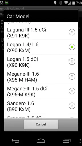 Advanced EX for RENAULT screenshot