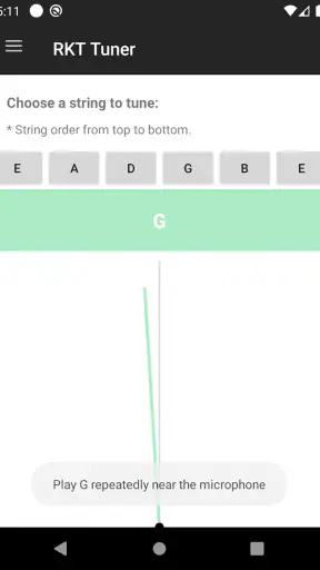 Afinador de Violão e Guitarra screenshot