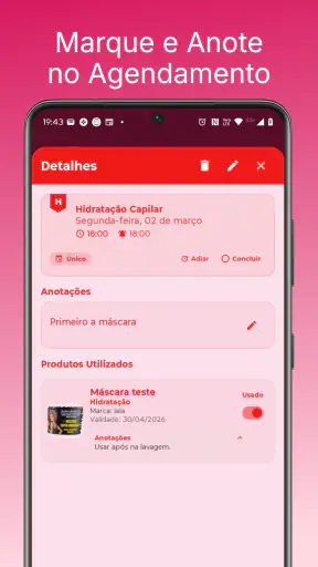 Agenda Capilar e Facial screenshot