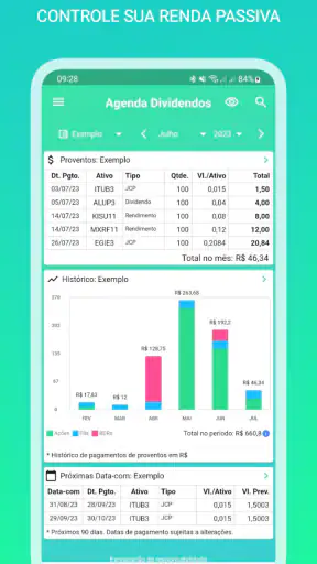 Agenda Dividendos screenshot