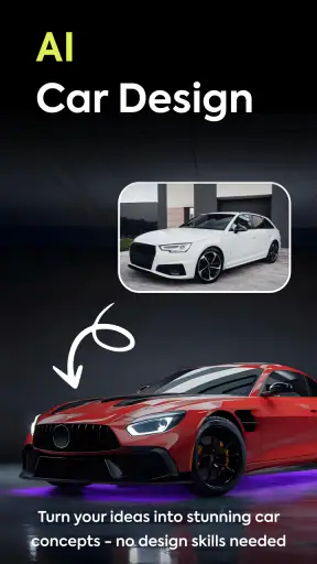 AI Car Designer Modify Style screenshot