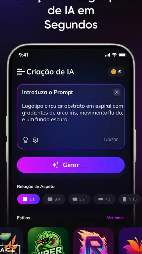AI Logo Maker & Criar Logo screenshot