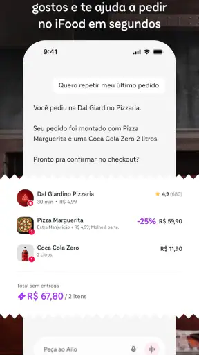 Ailo: IA de delivery do iFood screenshot