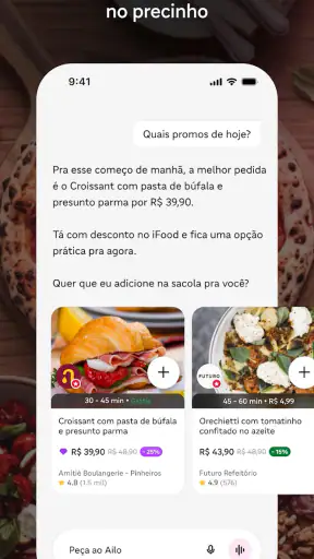 Ailo: IA de delivery do iFood screenshot