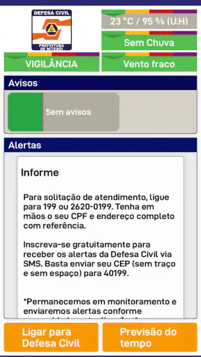Alerta DCNIT screenshot