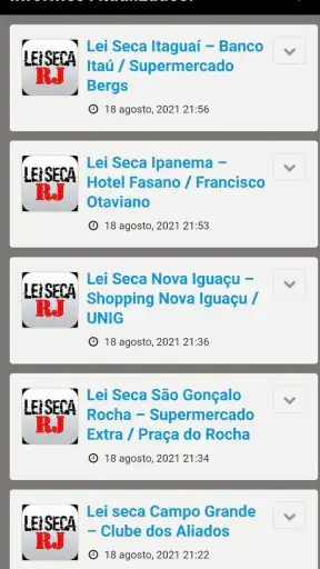 Alerta Rio Informes Lei Seca screenshot